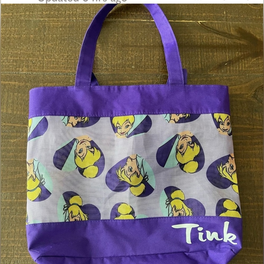 Disney Purple Tinker Bell Tote Bag